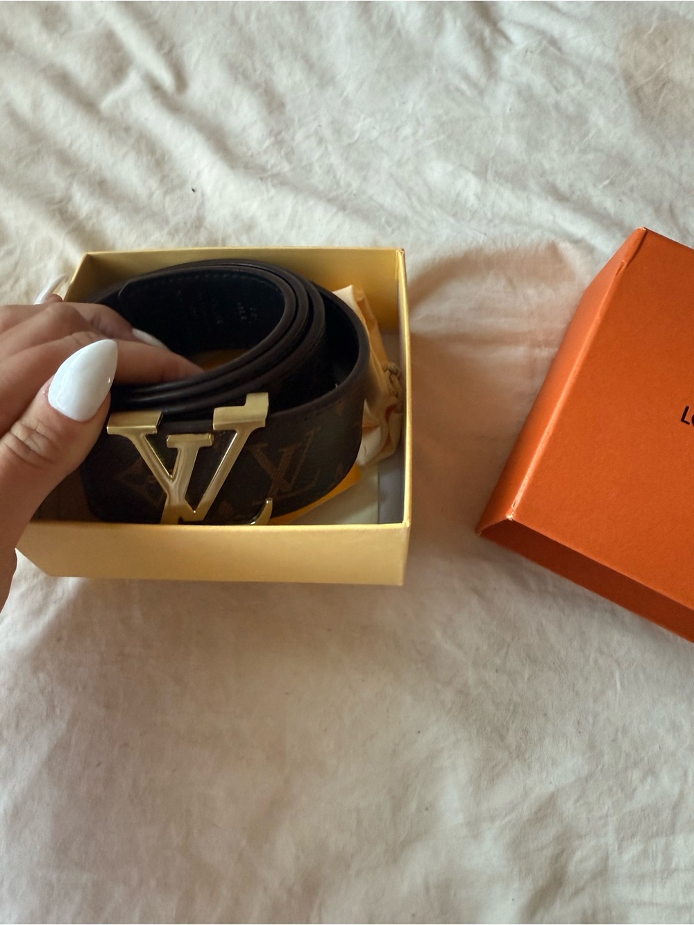 Louis Vuitton Brown Monogram LV Initiales Belt - Picture 4 of 5